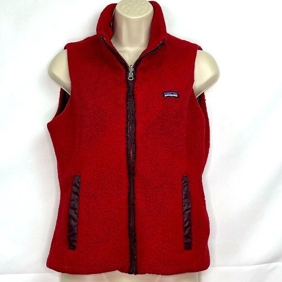 Patagonia Los Lobos burgundy reversible vest - Picture 1 of 16